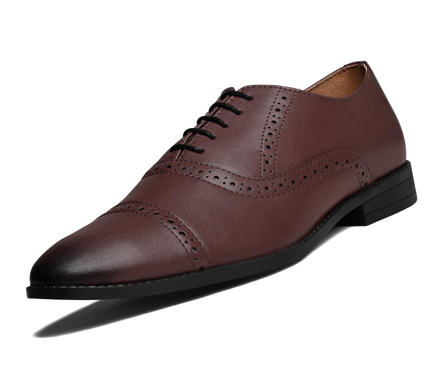Men's Formal Lace-up Oxford Shoes for Men | Solid Design | Ideal for Formal, Business Casual, and Parties (LSRGOXRW-)-image-35