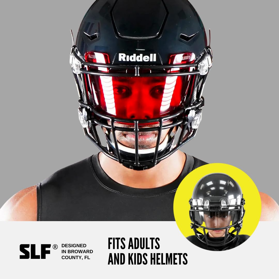 アメフト アイシールド クリアレッドアメフト用アイシールド｜アメフト