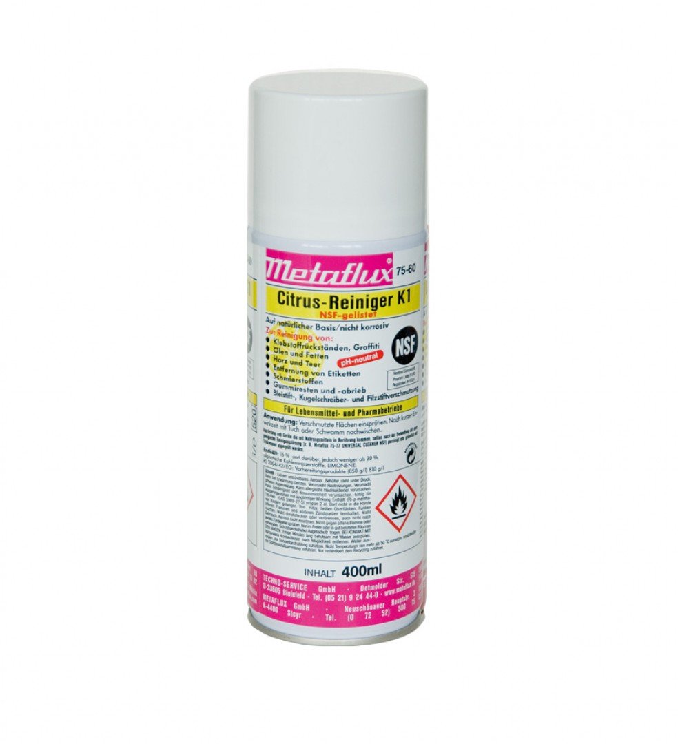 METAFLUX 75-60 Citrus-Reiniger K1 (NSF) Spezial-Reiniger für Lebensmittel (EUR 39,75 / L)