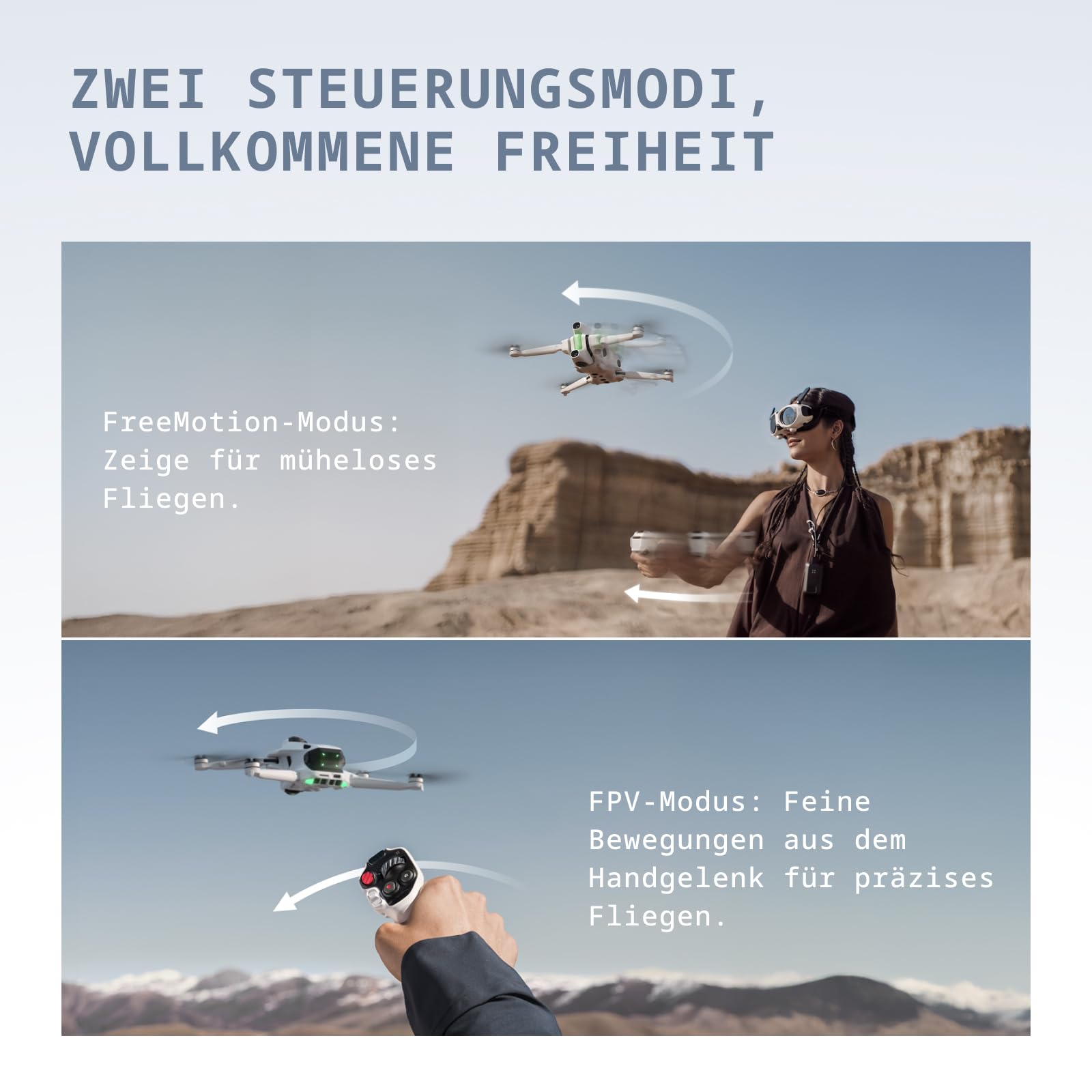 Antigravity A1 Explorer-Bundle (3 Akkus) – 8K 360°-Drohne für immersives Fliegen, Point-to-Fly-Steuerung, Hindernisvermeidung, 249 g & klappbar, Deep Track, Auto-Rückflug, 10 km Reichweite, Auto-Edit