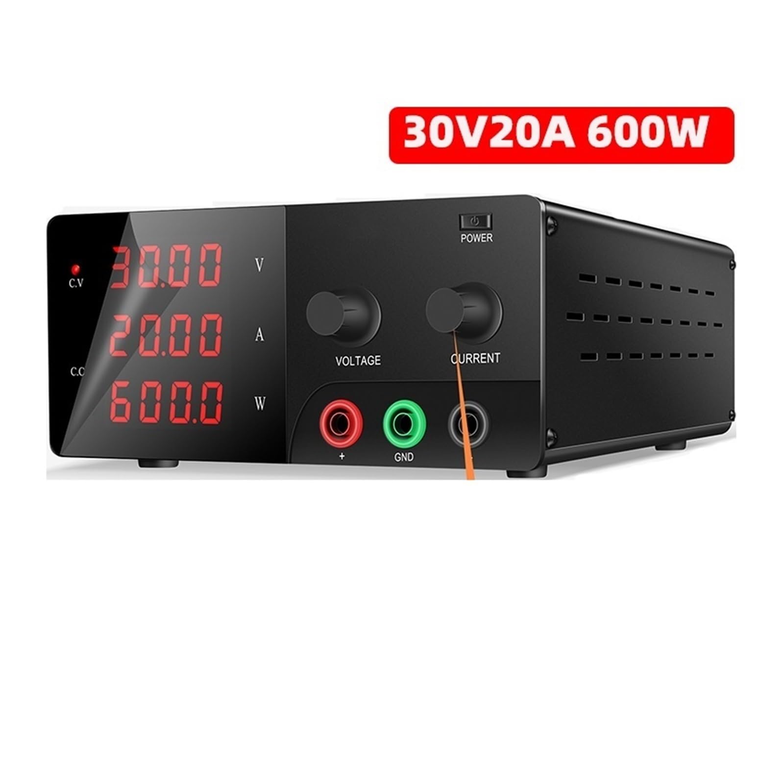Alimentatore 60V 20A Cifre Alimentatore da banco Regolabile 30V 10A 20A 30A Alimentatore Regolato Stabilizzatore di Corrente 15V(600W 30V20A,110V)