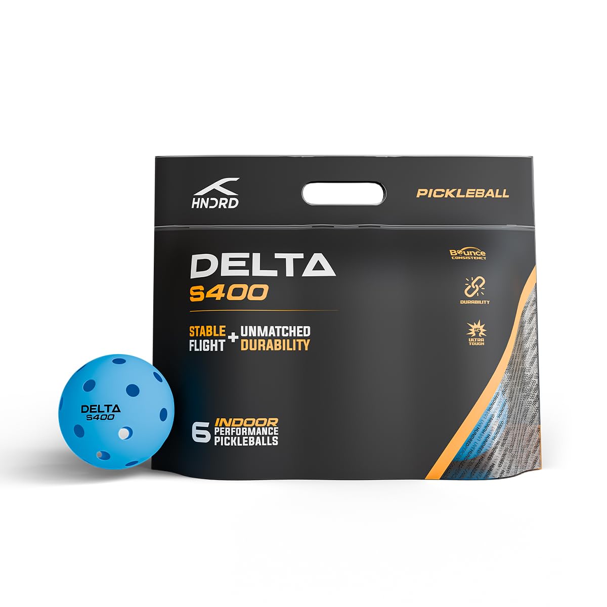 Hundred Delta S400 Pickleball Balls | Pack of 6 | USA Pickleball Approved | 26 Hole Design | Tournament Ball (Neon Yellow)-picture-28