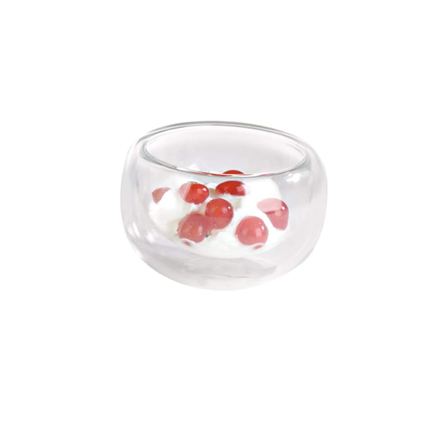 PacknWood 210VBOBIRDY Double Wall Short Mini Glass - 1.8oz D:2.5in H:1.5in - 48 pcs