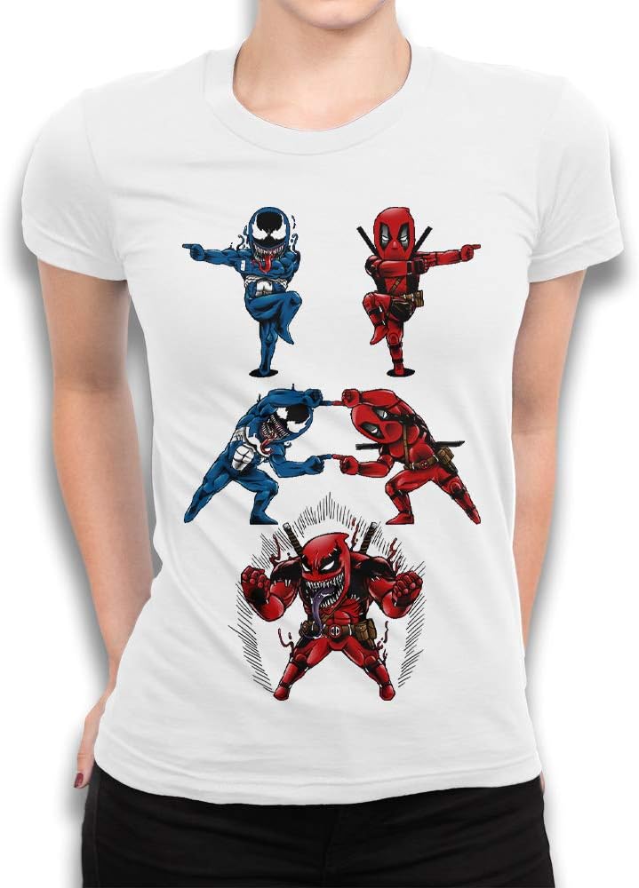 Venom Deadpool Funny T-Shirt, Symbiote Tee, Men's Women's (M - Female)