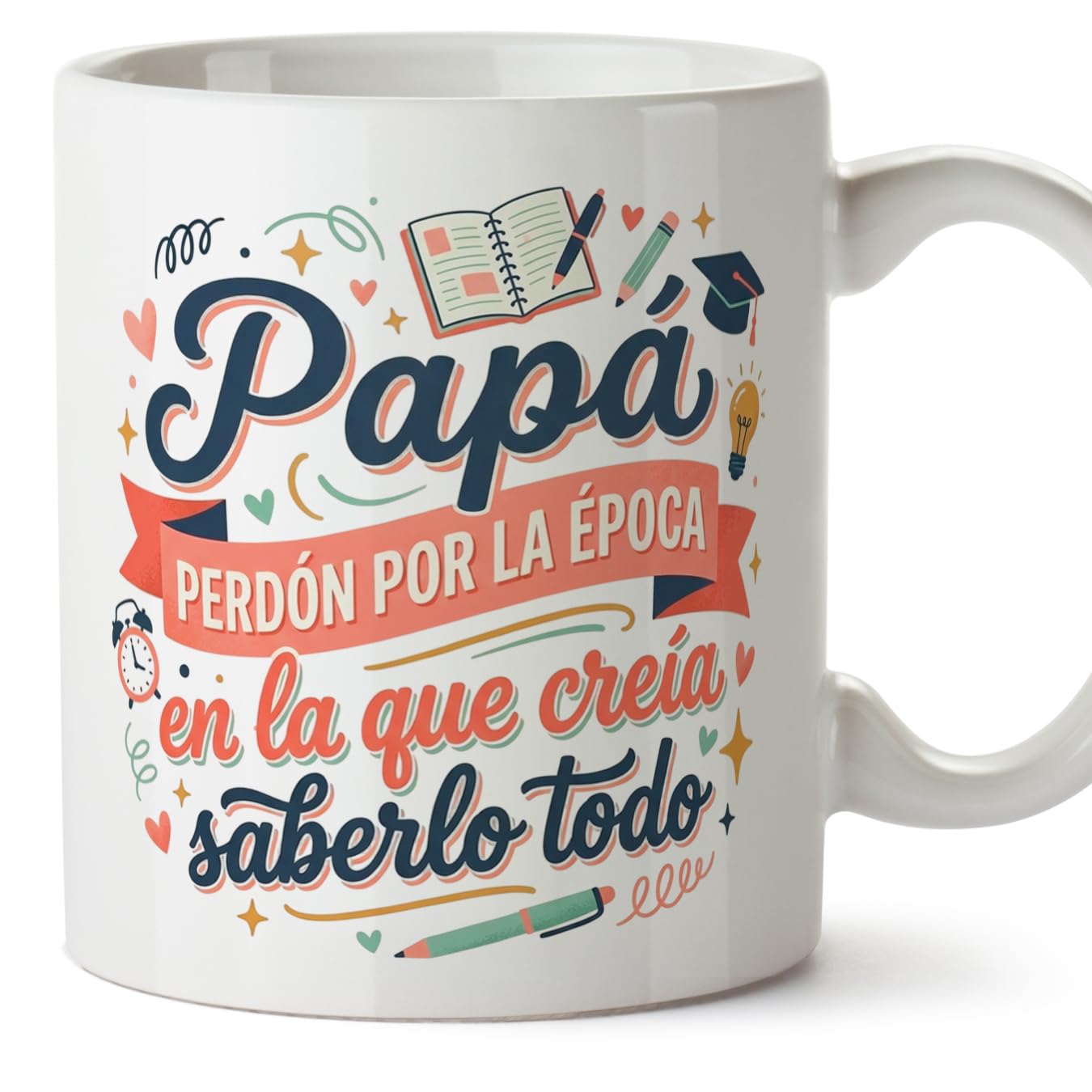 MUGFFINS Taza mamá con frase Para el mundo eres una madre pero para la familia eres el mundo en Español | regalo madre | 330 Ml 11 oz | Idea original para regalar | progenitores v1 — view 10