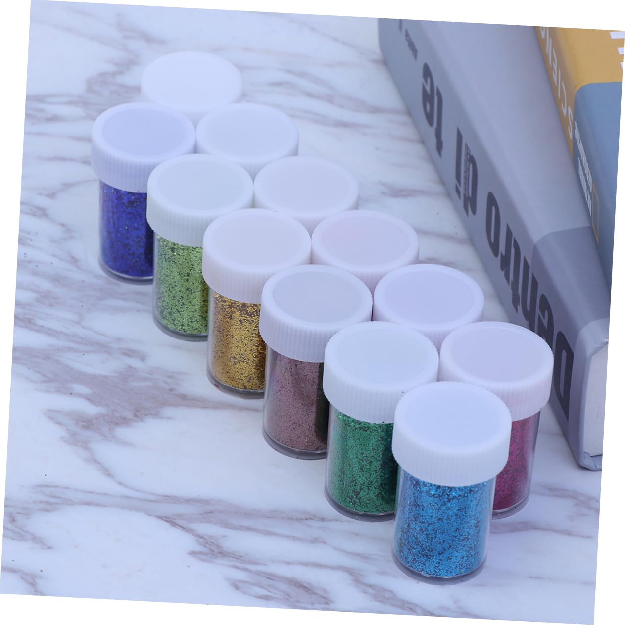 NUOBESTY 2 Piezas De 12 Lentejuelas Holográficas Con Purpurina Hechas A Mano Para Proyectos De Manualidades Infantiles Y Decoración.