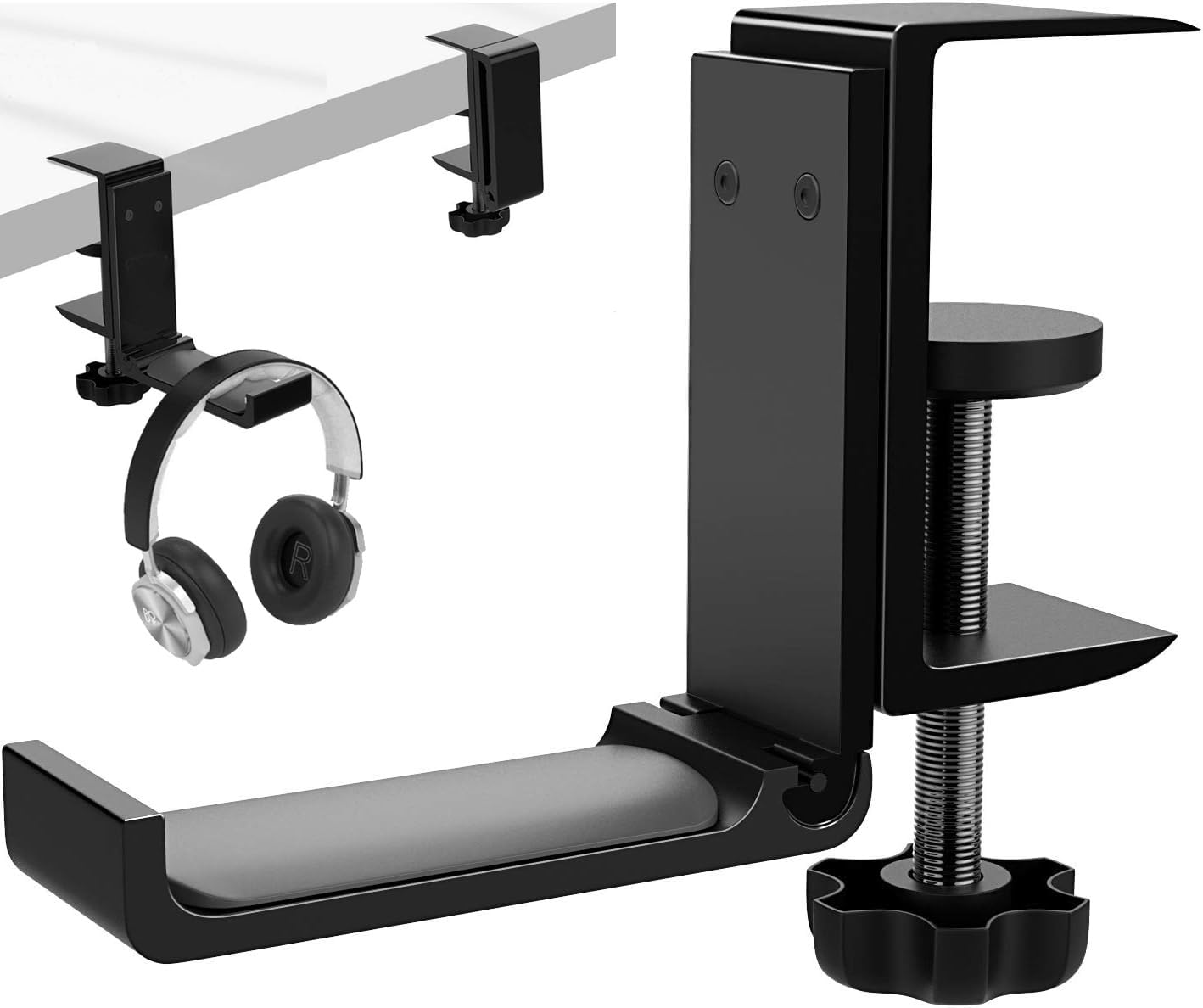 Zitel Headphone Stand, Adjustable Foldable Aluminum Hanger Headset Holder for PC Gaming Headset, fits All Headphone Sizes - Black (B0D2LYSD5B) Amazon Price History, Amazon Price Tracker