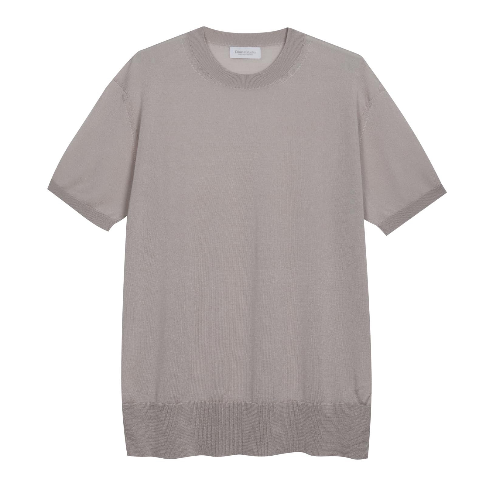 Diana Studio T-shirt męski w Lyocell, beżowy, M, beż, M