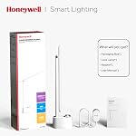 Lampe de bureau LED Honeywell Sunturalux™ HWT-H01 avec ports de chargement USB, lampe de table à intensité variable pour la maison, le bureau, le dortoir universitaire, la chambre, petite lumière de bureau lampe de lecture blanche