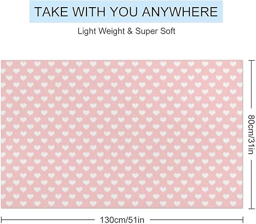 Miniatura 2 de Nosarte Sweet Hearts - Toalla de playa de microfibra, sin arena, de secado rápido, toallas grandes de piscina de 31 x 51 pulgadas, toallas de gran