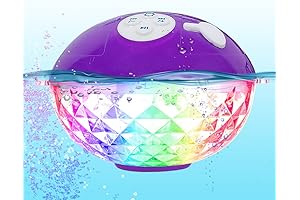 Floating Pool Speaker with Colorful Lights and Waterproof Crystal Sound