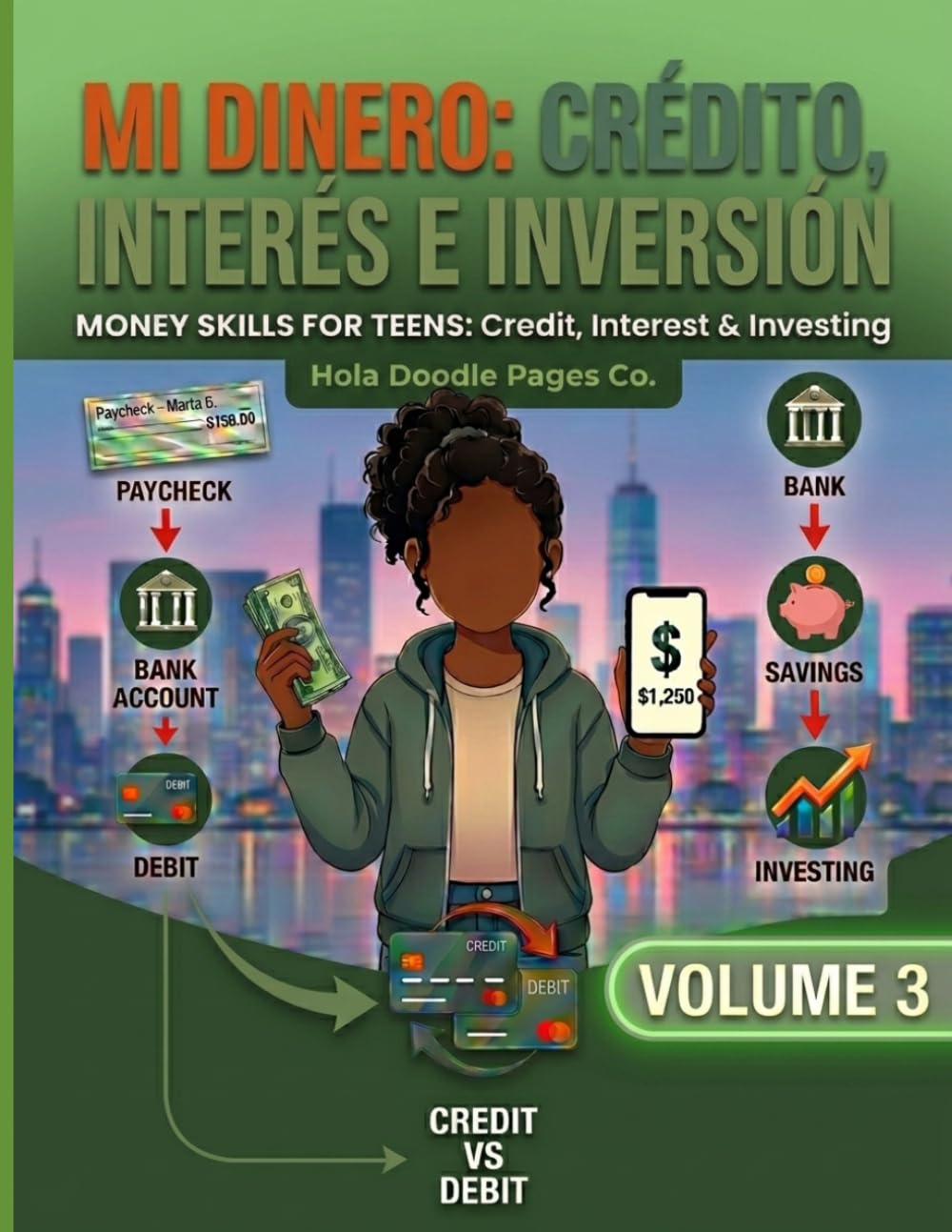 Mi Dinero: Crédito, Interés e Inversión: Money Skills for Teens | Learn Credit, Saving & Investing Basics (Volume 3) (My First Money Skills Series)