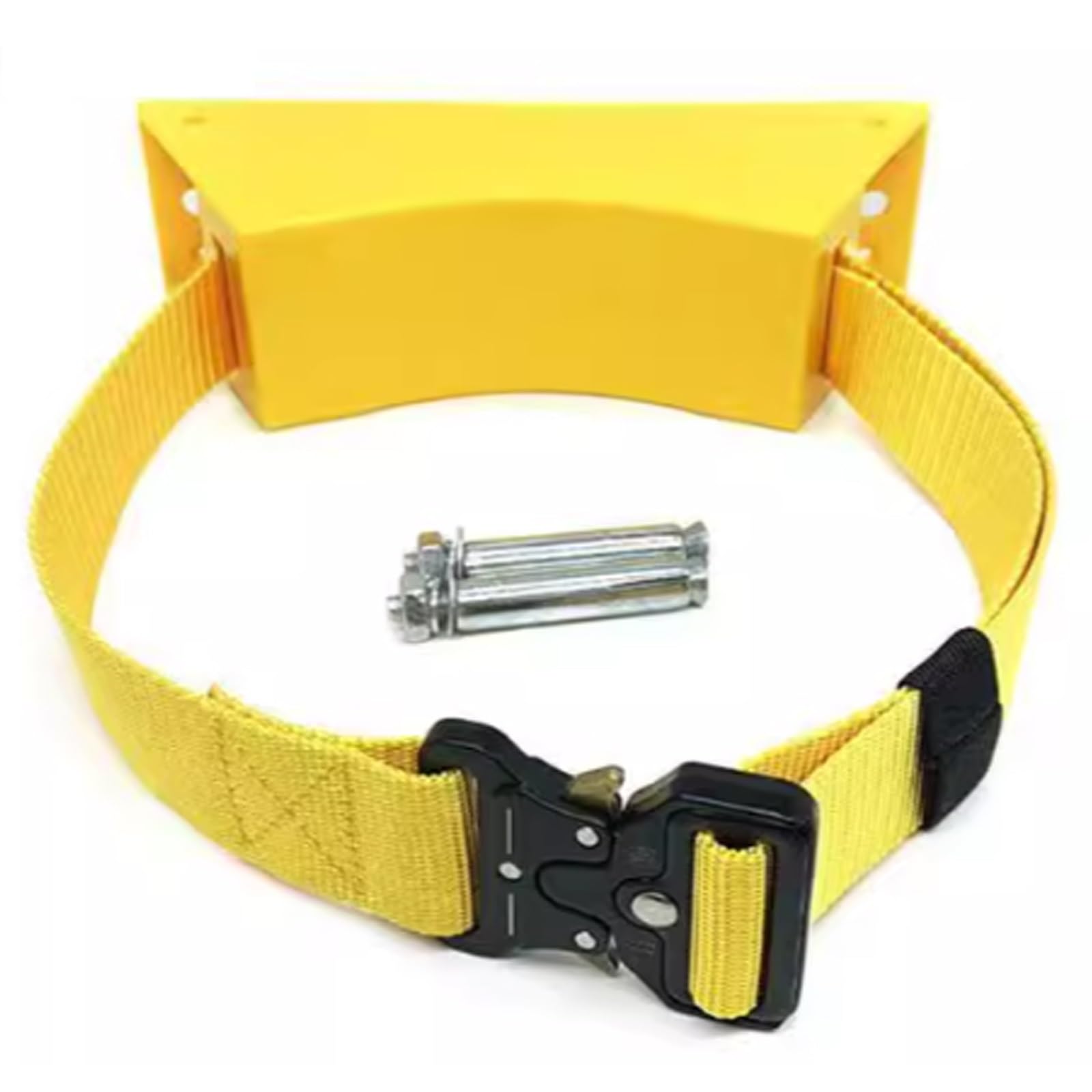Estante de cilindro de gas montado en la pared con correas de nailon, construcción ABS, solución de almacenamiento segura para tanques de propano