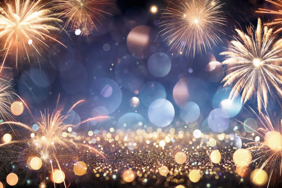Fotohintergrund 'Happy New Year 2022' – 2,5x1,8 M, Vinyl, Für Partys & Fotoshootings