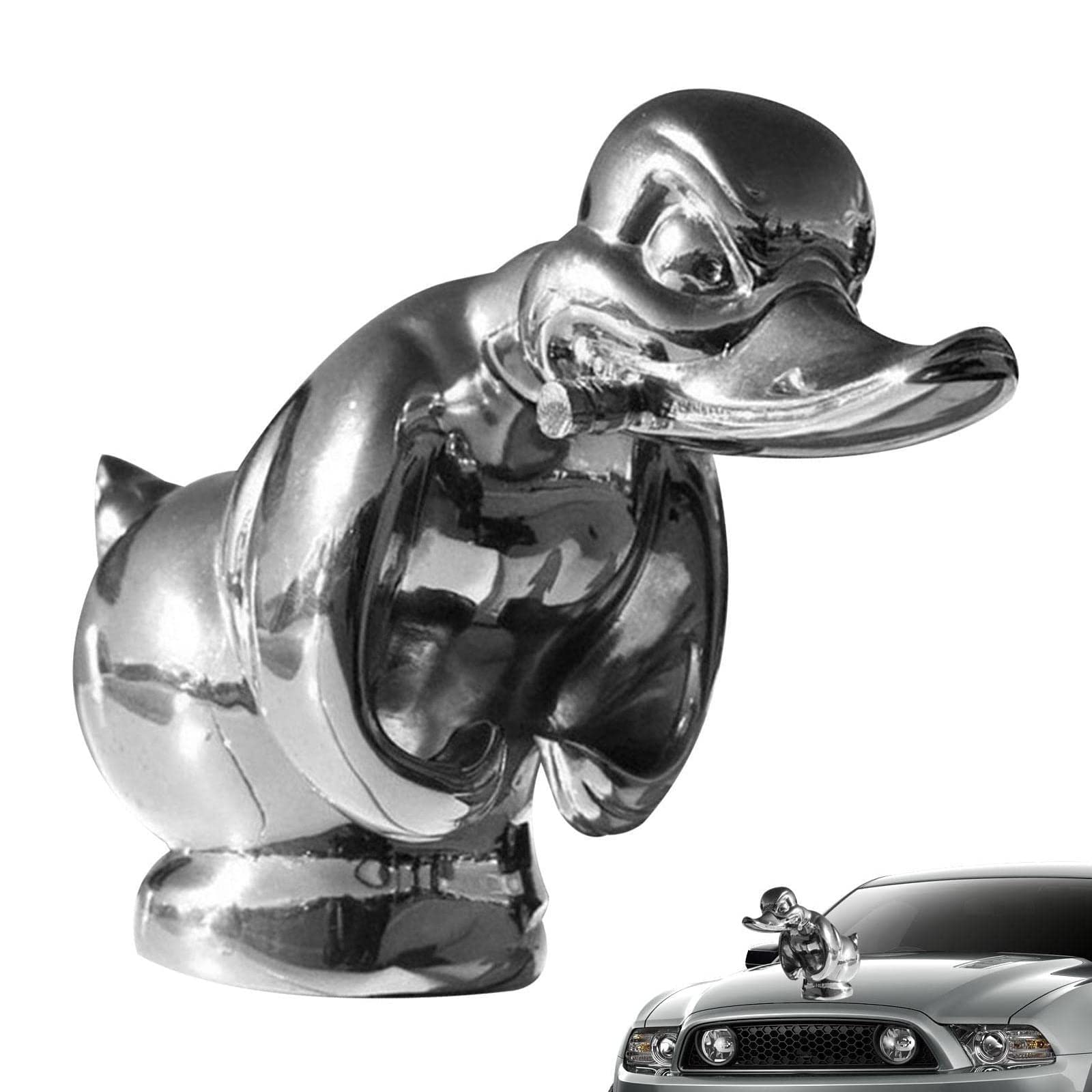 TROONZ Angry Rubber Duck - Personaggio radiatore auto, accessori decorativi auto