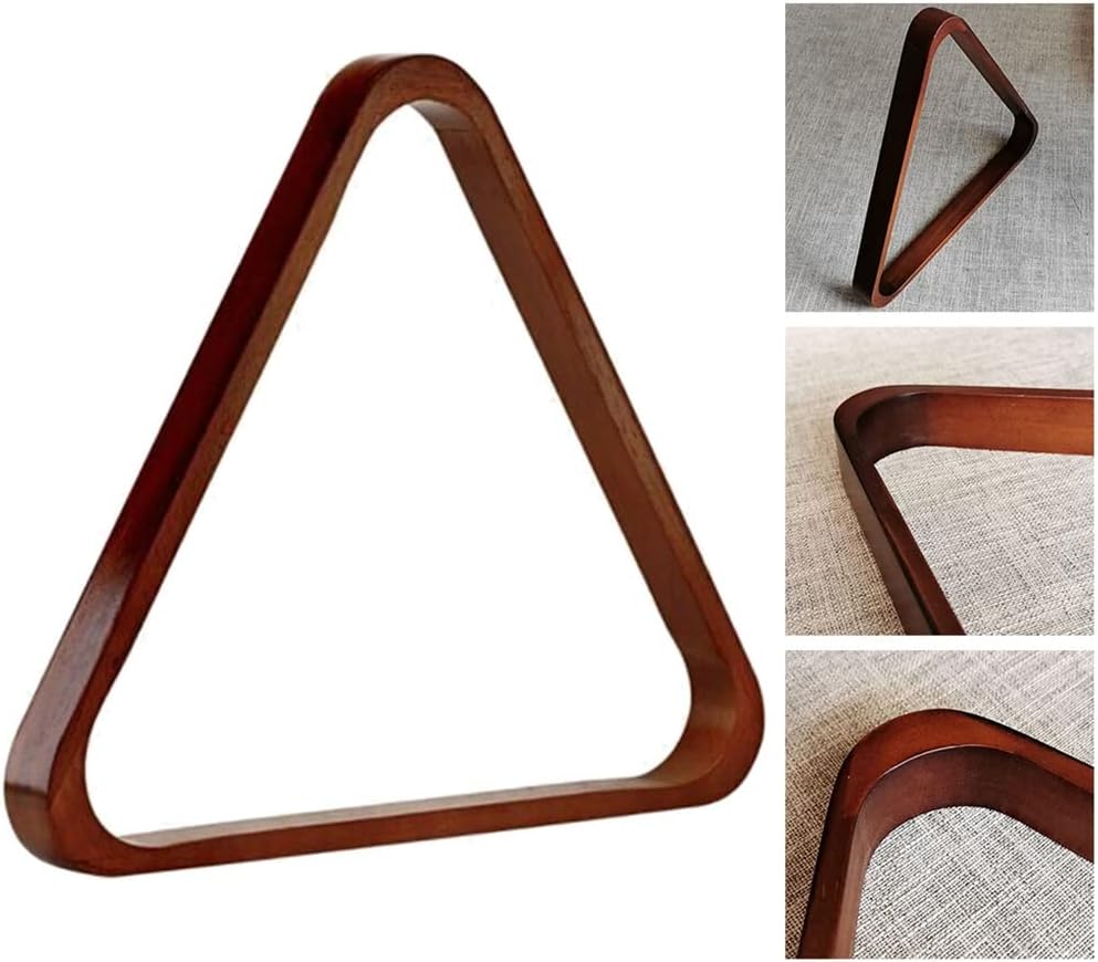 Billiard Triangle Rack 2-1/4 Pool Balls 8 57.2mm Wood Tripod Snooker Accessories Tools, As Show