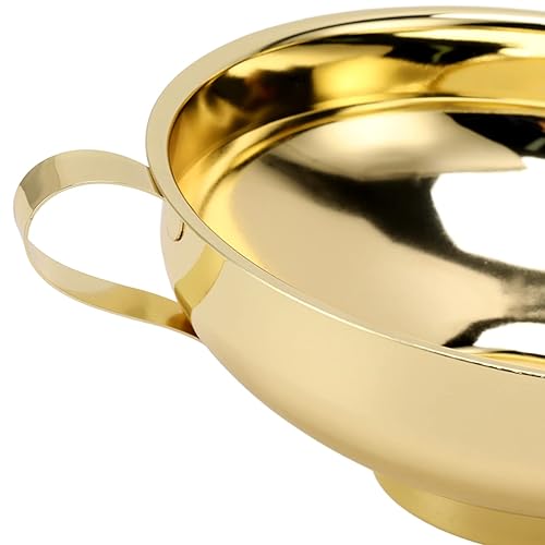 Miniatura 8 de Embudo de 5 piezas, diseño de cuerpo de cubo de arco, accesorios de cocina, embudo de acero inoxidable dorado con mango lateral, conveniente de