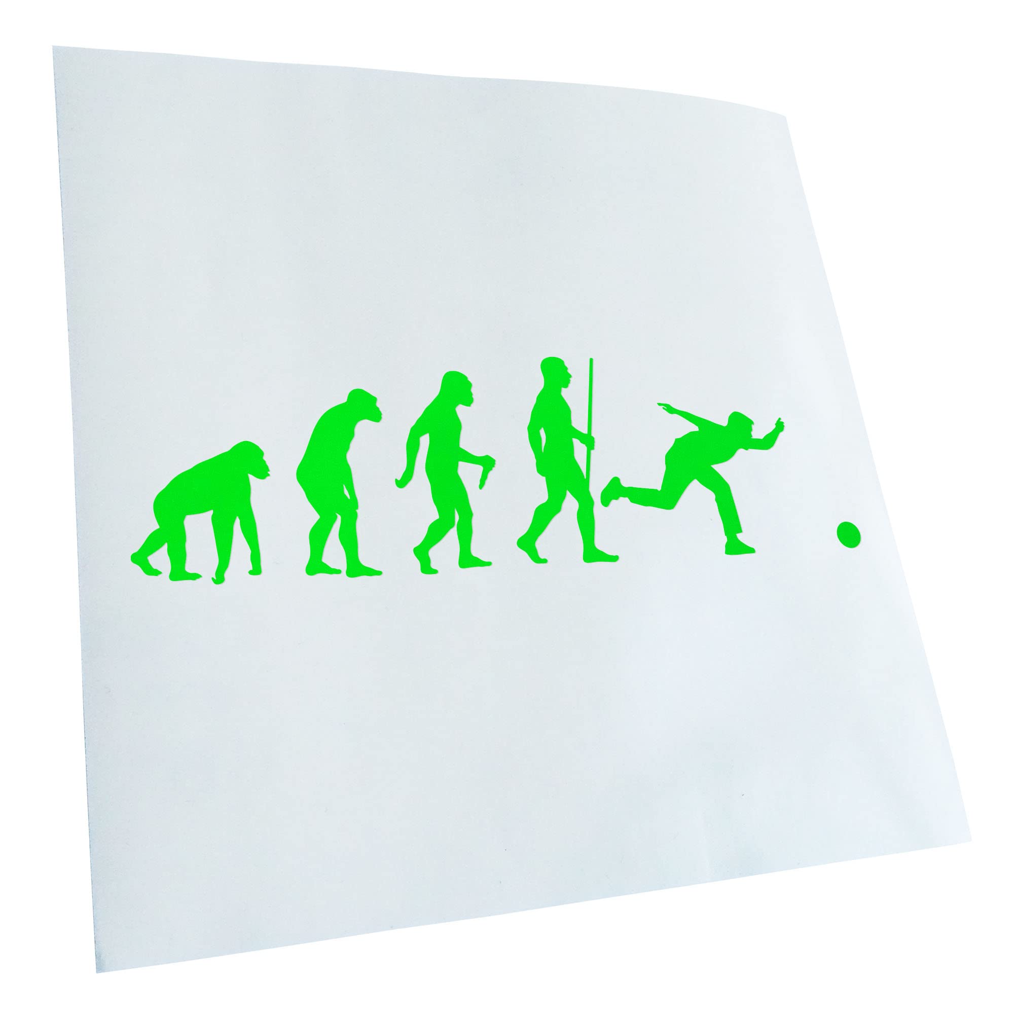 Kiwistar - Car Sticker - Bowling Cones Evolution - Neon Green - 24 x 7 cm - Rear Window Car Sticker Weatherproof for Car Truck Moped Truck - Sticker Exterior Self-Adhesive Tuning Accessories for