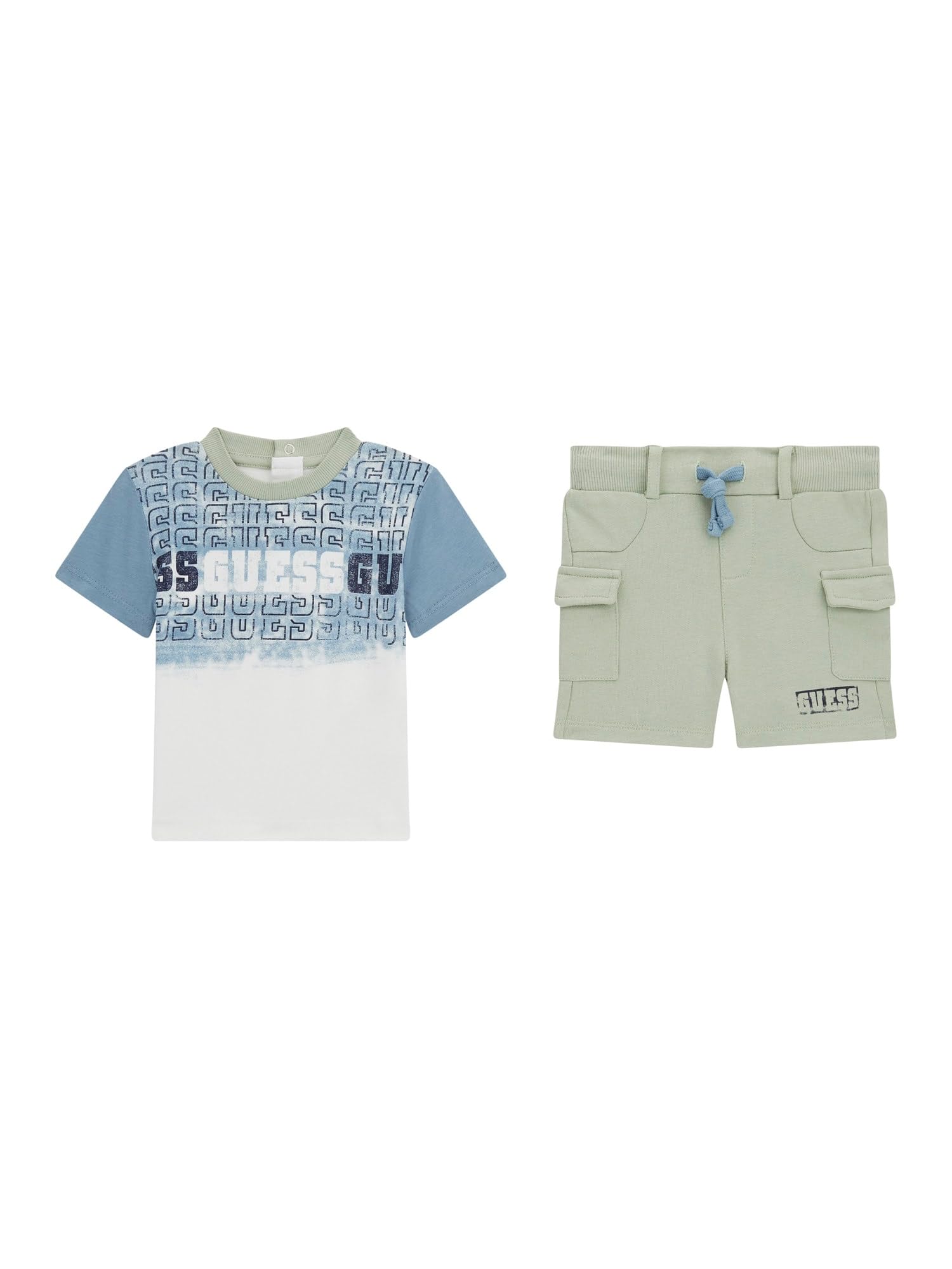 GUESS Baby Boys' Eco Sleeve T-Shirt and Active Shorts