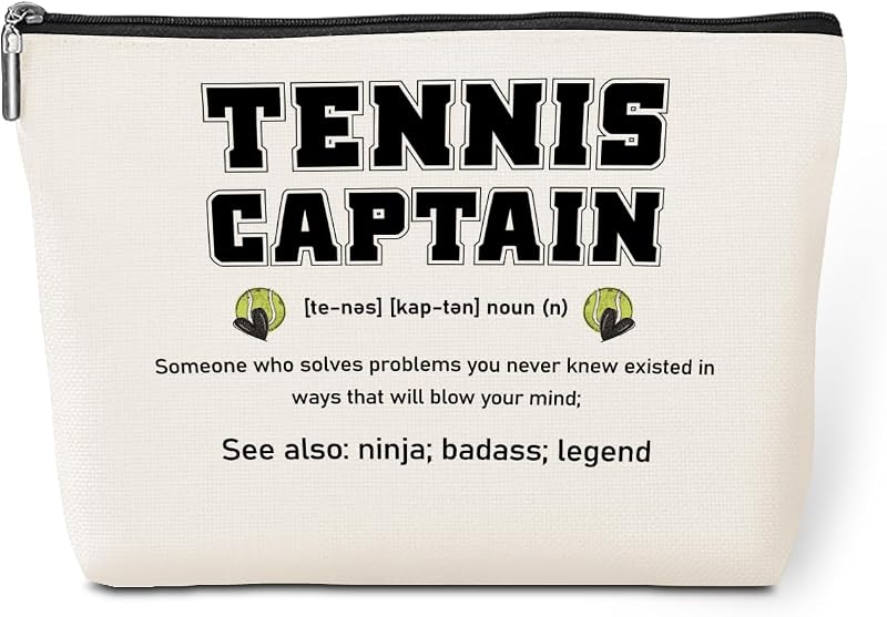 Necessaire esportiva jeilink Tennis Captain com zíper metálico