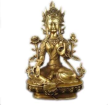 Amazon｜チベット仏教銅緑多羅菩薩神神観音菩薩仏像彫刻｜仏像