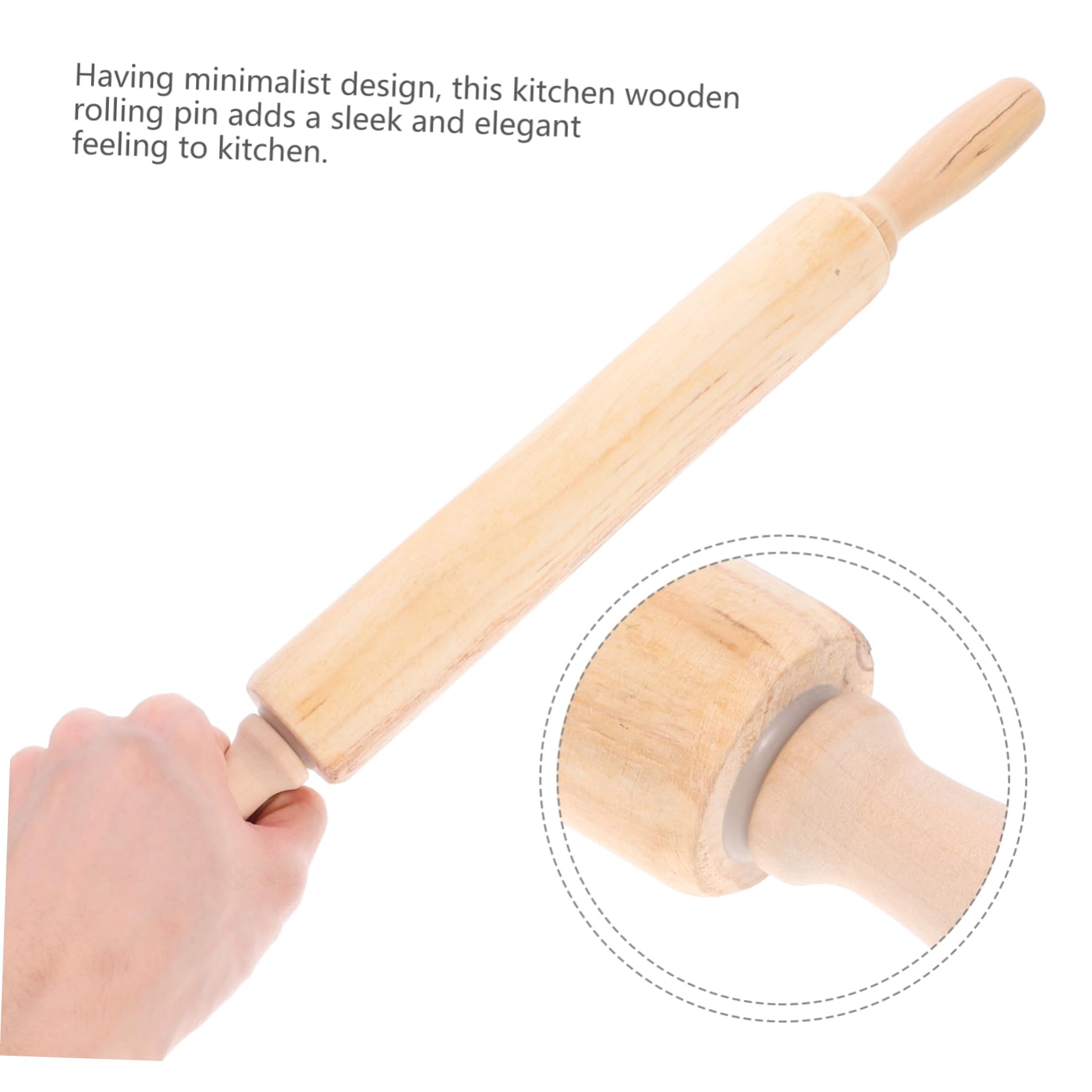 IMIKEYA Lot De 5 Rouleaux À Pâtisserie Antiadhésifs Avec Manche En Bois Pour Pâtisserie Fondante