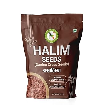 NatureVit Halim Seeds 200g | Aliv | Garden Cress Seeds | Rich in Iron, Fiber & Omega-3 | Natural Immunity Booster - image, photos