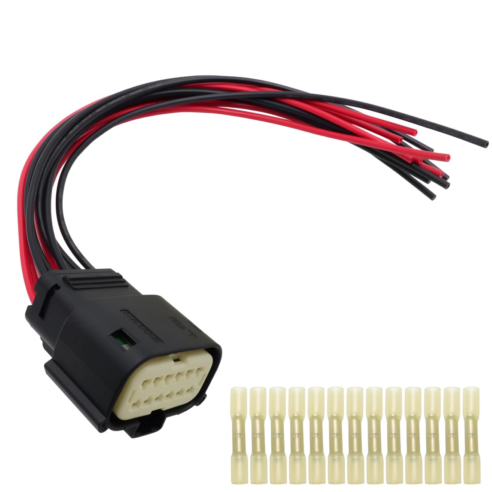 Photo 1 of 12 Pin Headlights Halogen Wiring Harness Connector Pigtail Plug Compatible with RAM 1500 Halogen 2019-2021 Replace for GM2502469 84194561 84258448