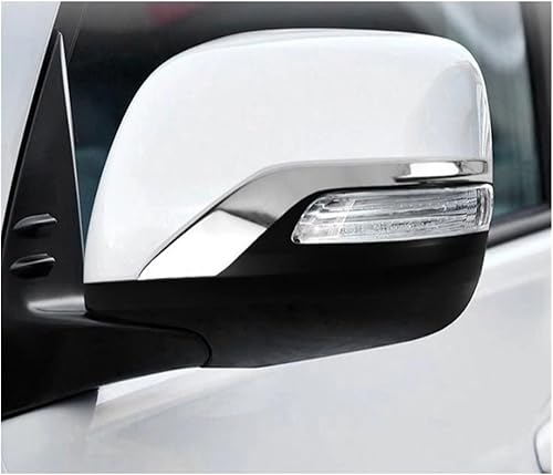 Miniatura 3 de Auto Replacement Left Right Rear Mirror Cover Shell Compatible for Toyota Land Cruiser 200 2008 2009-2021 Land Cruiser Prado 150 2010-2021 (Color