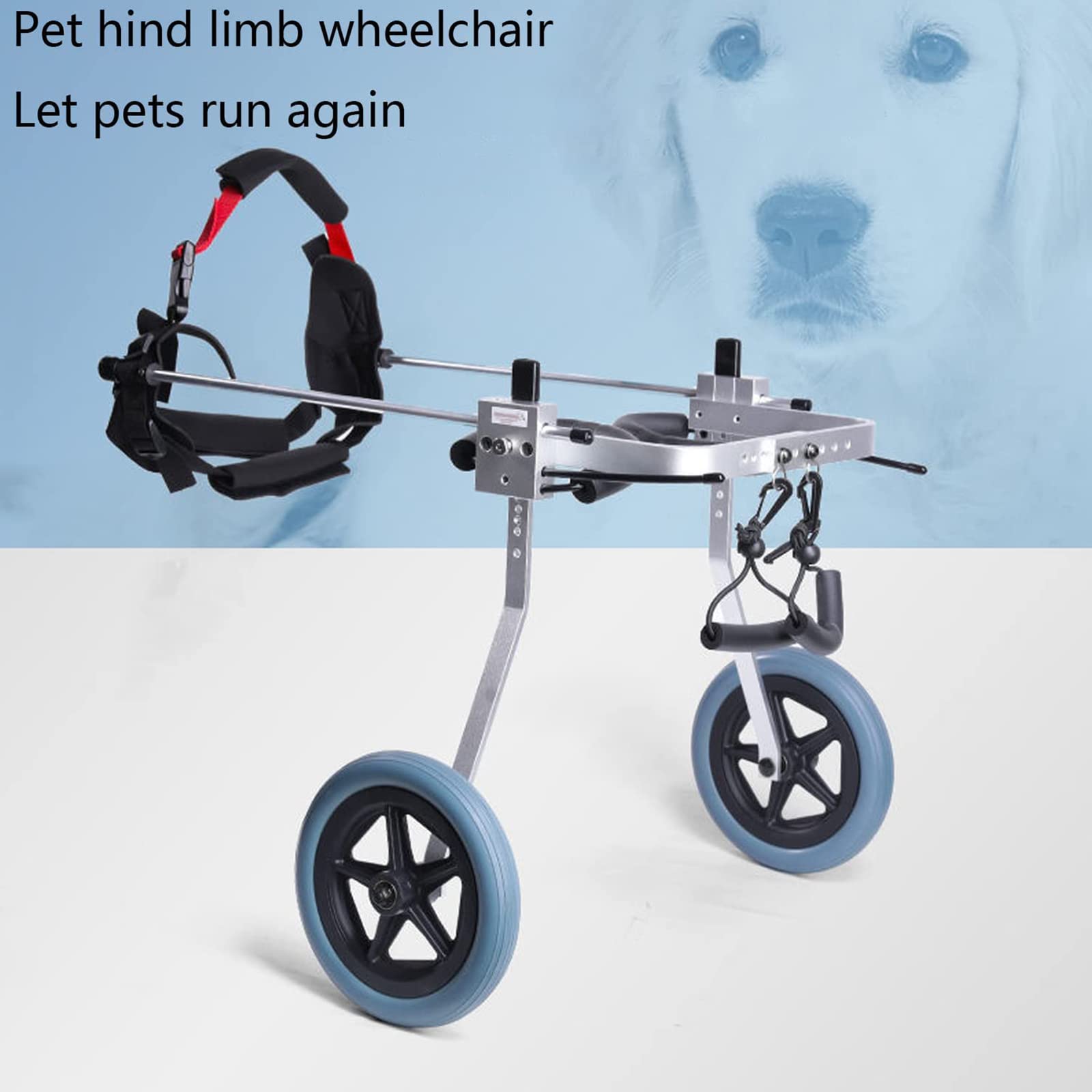 Amazon.co.jp: 前足と後足用の犬用ペット用車椅子障害のある小型犬犬用