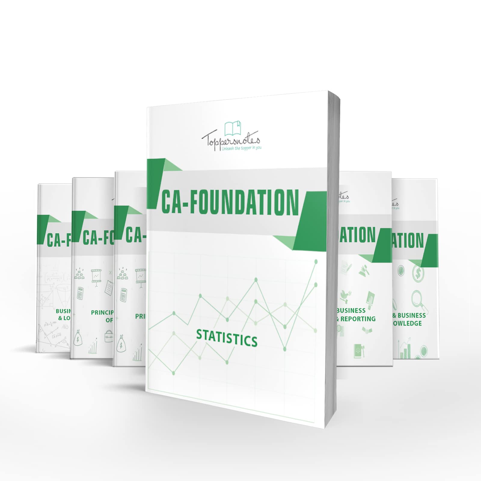 CA FOUNDATION Exam Study Material Notes Set of 6 Books Toppers Handwritten Notes All subject (English) Latest Edition