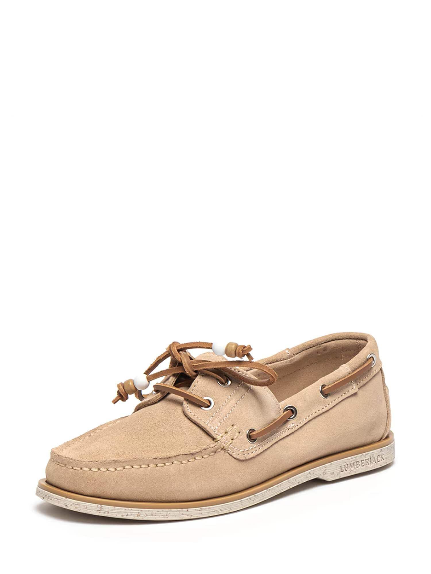 Lumberjack Navigator Mocassin Lacé Femme en Daim Style Bateau