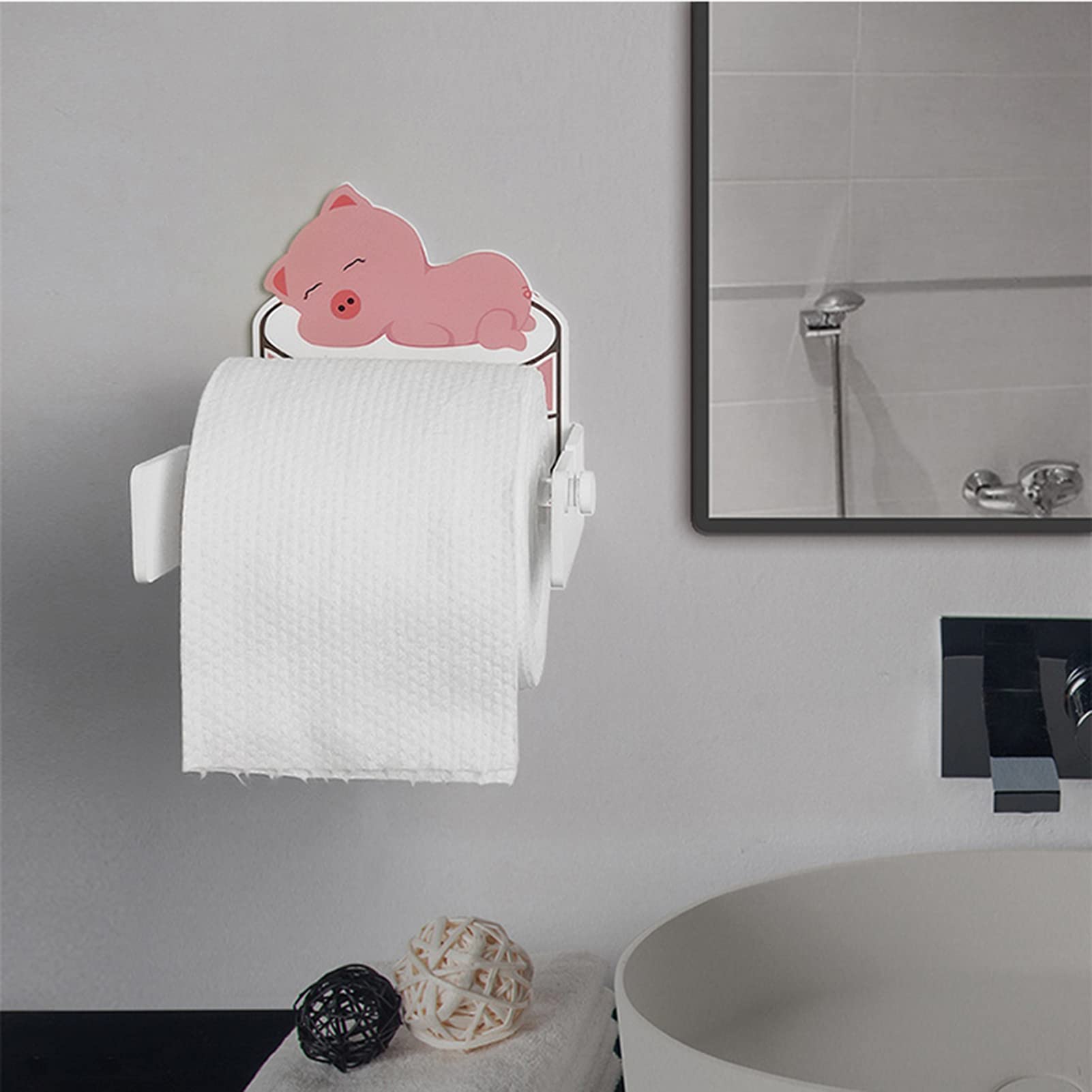 LIU Dibujos Animados, Dispensador De Toallas Desechables De Pared Autoadhesiva Acrílica para El Hogar, para La Habitación De Los Niños