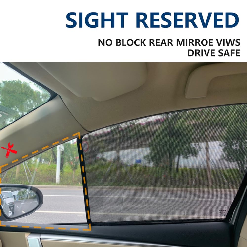 Ventana Parasol Coche para X5 G05 F95 2018-2023 IX5, Cortina Lateral Magnético Parasoles Protección UV Proteger del Sol, Full Set- 7Pcs