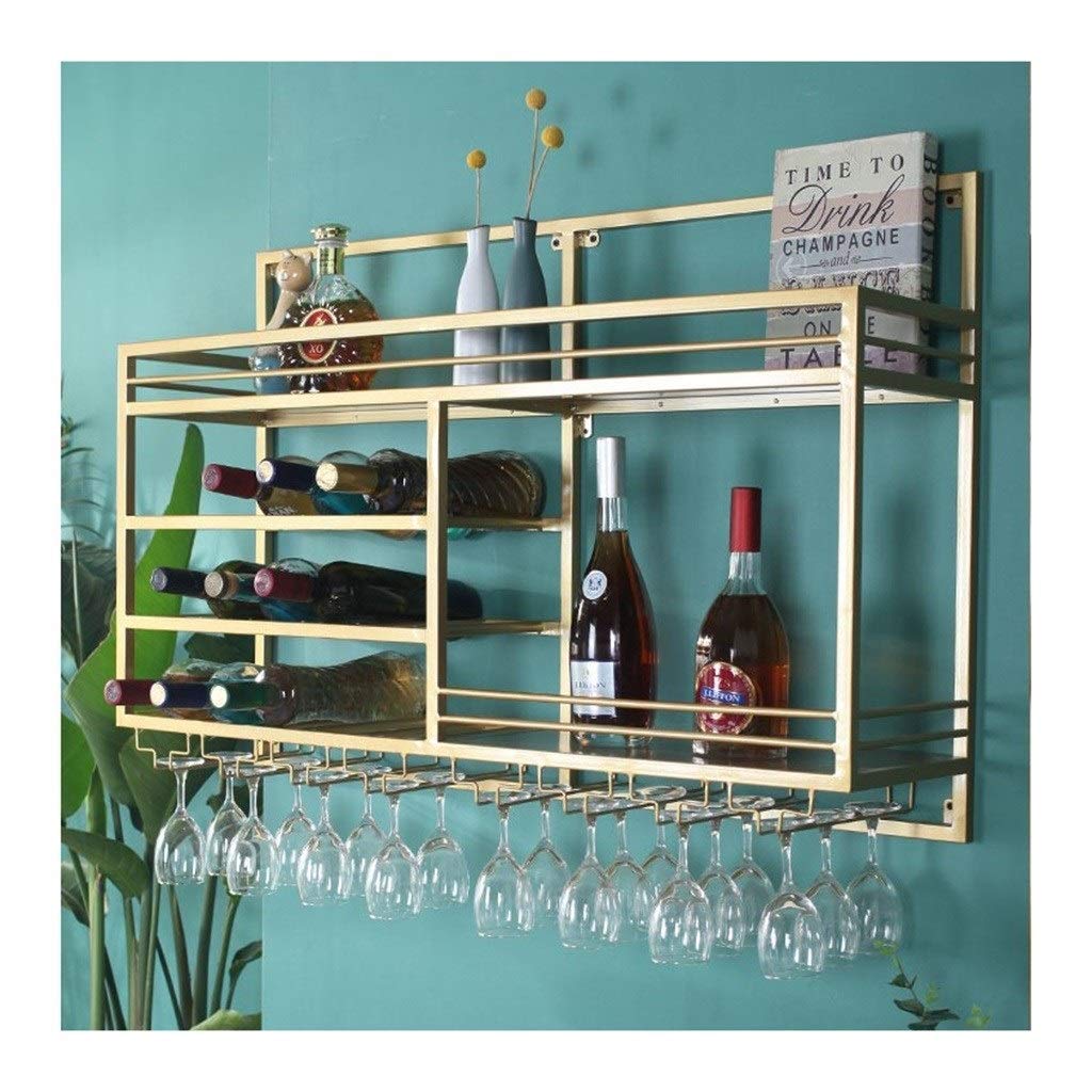 Casier à vin créatif avec porte-gobelet à 4 étages robuste et esthétique