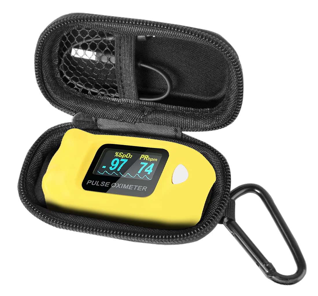 FitSand Hard Case Compatible for Ghope Pulse Oximeter Fingertip Children Pulse Oximeter Blood Oxygen Saturation Monitor-picture-23