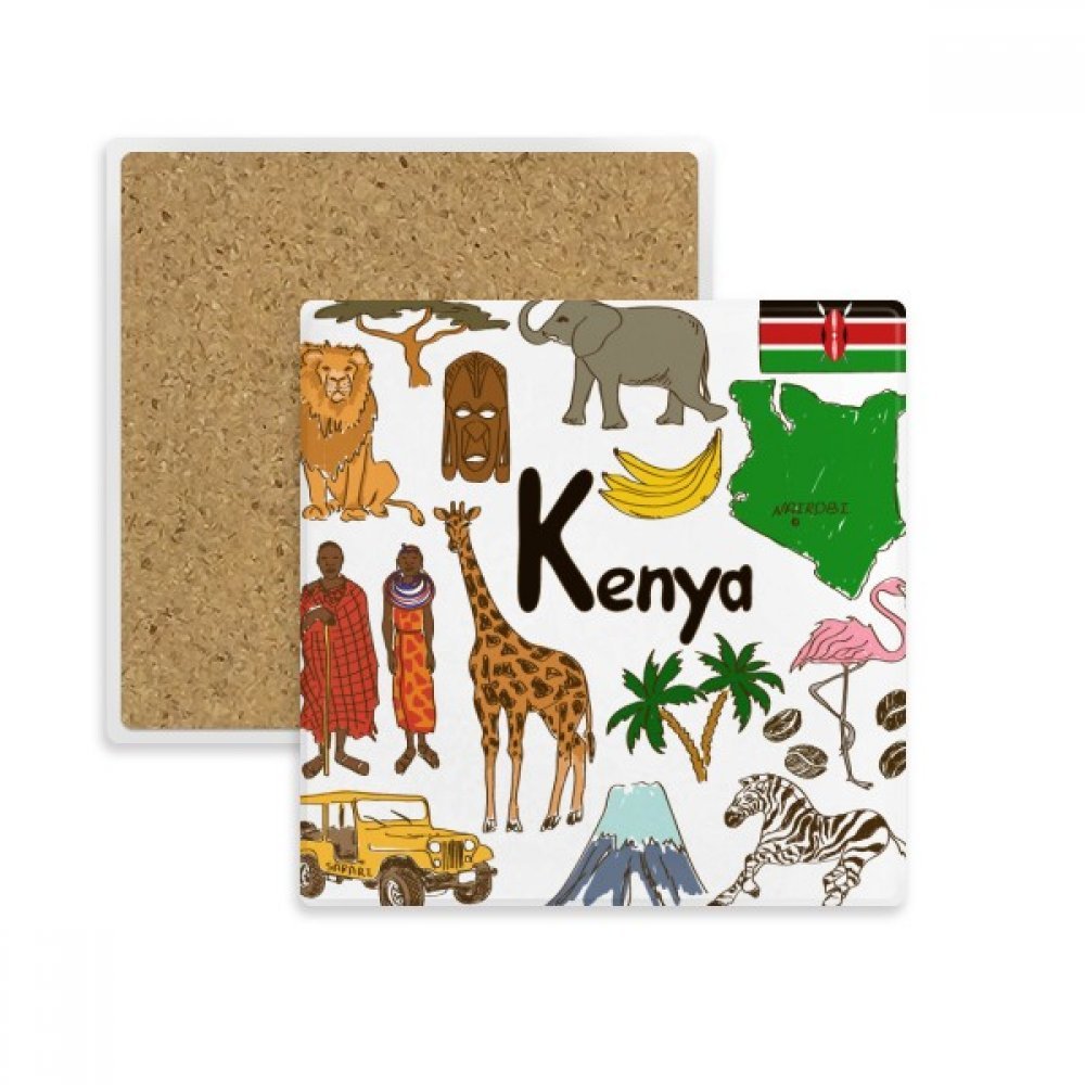 Dessous de verre Kenya une idée cadeau originale pour les amateurs de voyage
