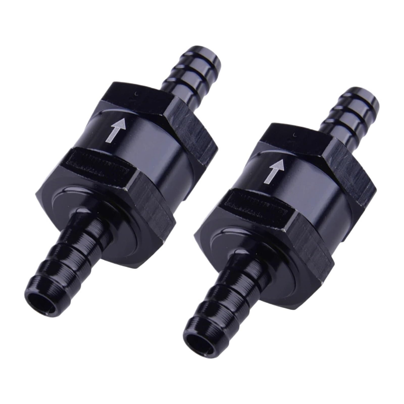 Dkgnyxnplj One Color 2Pcs 6Mm 1/4" 1-Way Inline Non Return Check Valve Black