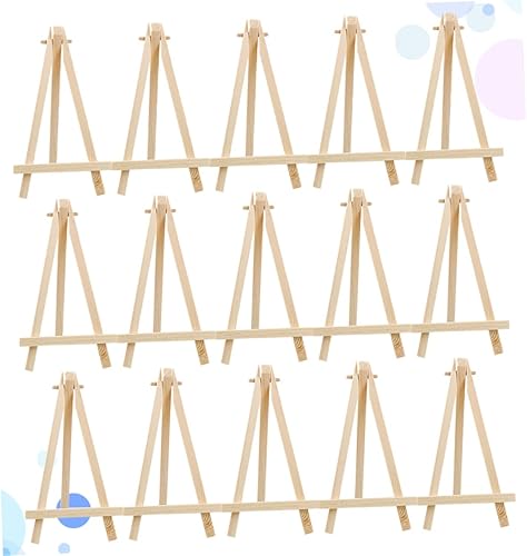 Miniatura 7 de Totority Caballete de mesa para trípode, marco de caballete de madera para obras de arte, mini caballete de madera, soporte para tableta, soporte