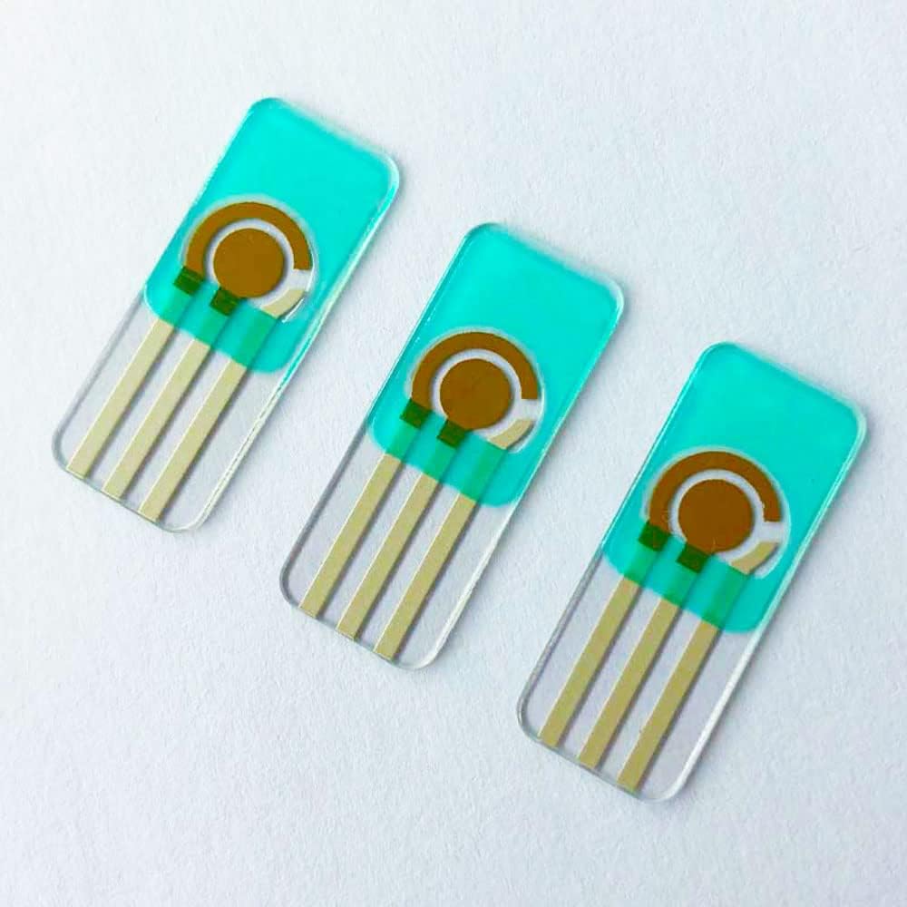 3-in-1 Screen-Printed Electrochemical Electrodes Gold Working 100pcs | Gold working, Ag/AgCl reference & auxiliary electrodes for accurate electrochemical detection in environmental
