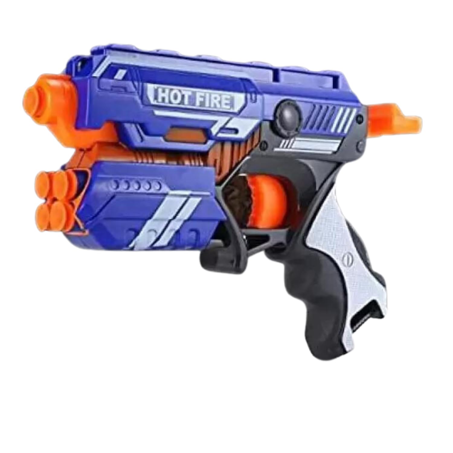 Toy CloudSharp Soft Blaster Manual Soft Bullet Shooting Gun Toy with 10 Soft Foam Bullets|Safe and Long Range Shooting Toy Gun for Boys 10 Years|Multicolor