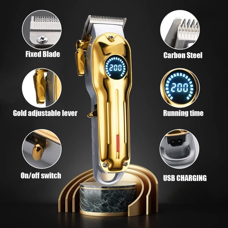 Miniatura 3 de CRIVERS Cortapelos para hombres, cortapelos profesionales, recortadora de pelo recargable para hombres de barbero, máquina de corte de pelo de