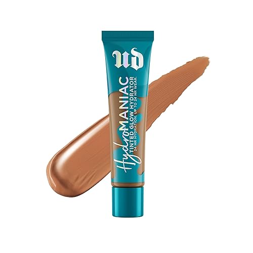 Urban Decay Hydromaniac Tinted Moisturizer - Base de cobertura media rocía - Hidratación 24 horas - Con filtrado de kombucha + aceite de marula -