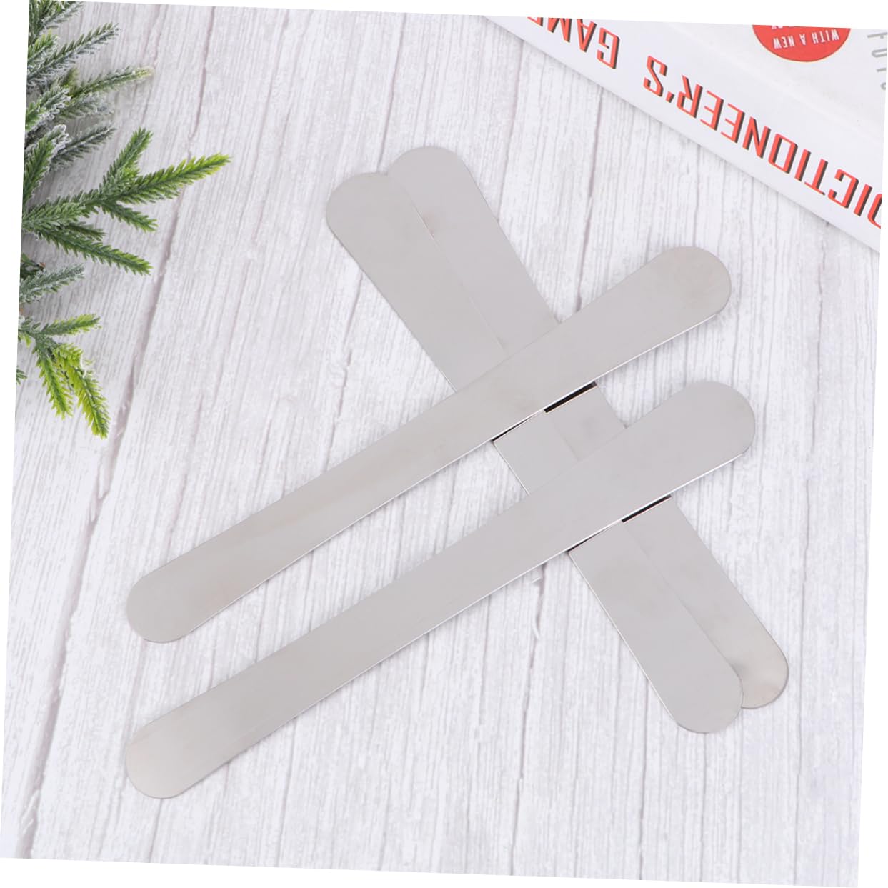 Cabilock 4Pcs Stainless Steel Cream Spatula Ergonomic Double End Butter Icing Spreader for Cake Decorating Pastry Smoothing and Baking Desserts