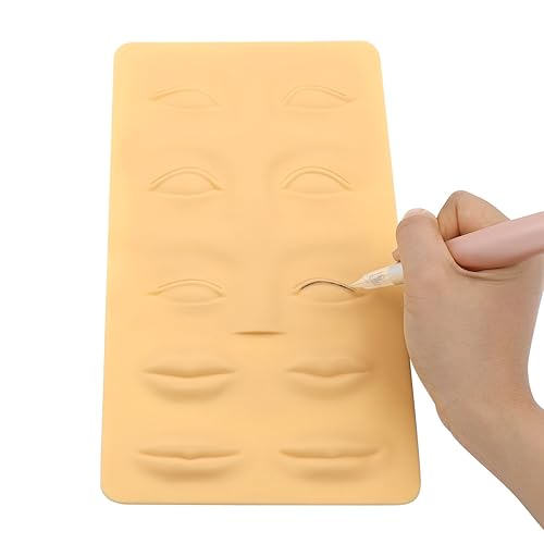 Miniatura 2 de Pinkiou 6 piezas 3D Microblading Tattoo Practice Skin para cejas, labios, maquillaje cosmético permanente, entrenamiento, piel falsa para