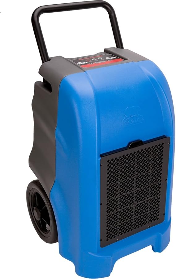 B-AIR VG-1500 -BLUE 50 Pint 235 CFM 70.3 Amp Commericial Dehumidifier for Water Damage Restoration Mold Remediation, Blue