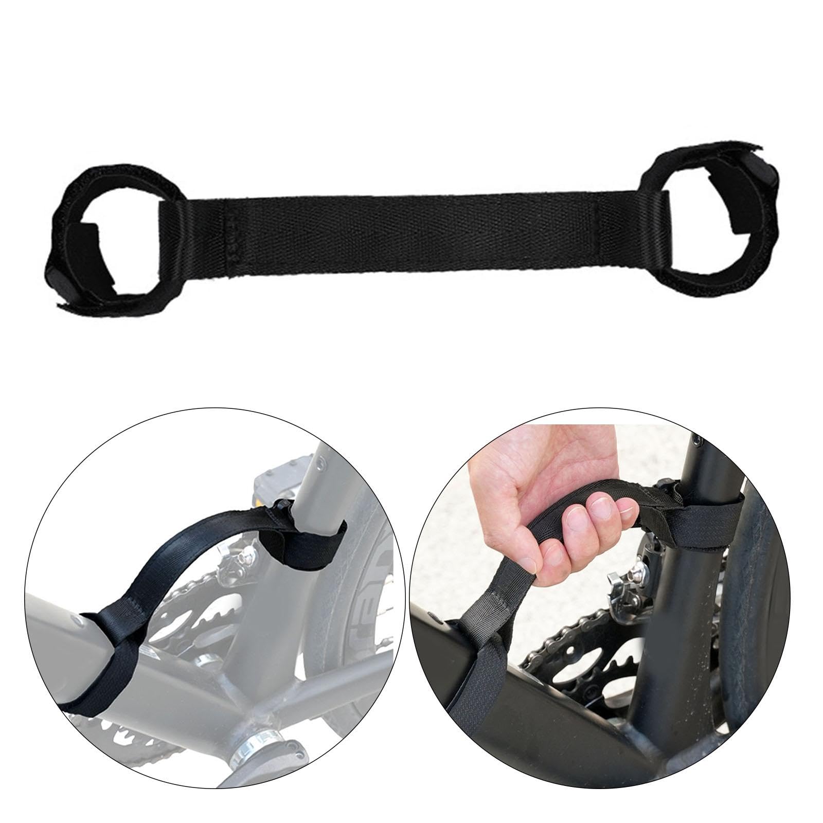 F Fityle Maniglia per Telaio Bicicletta Cinghia per Trasporto Bicicletta, per Accessori da Ciclismo Cinghia per Impugnatura portabici, Little