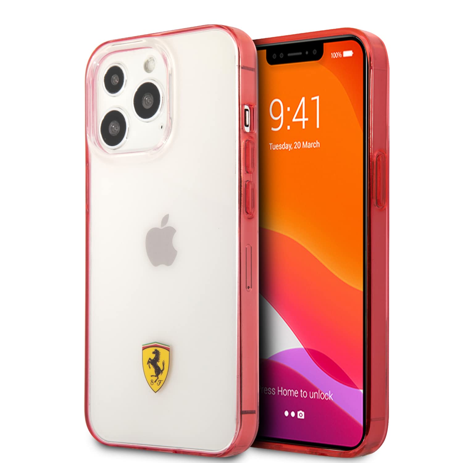 CG MOBILE Ferrari iPhone 13 Pro Case [Official Licensed] (TPU + PC) Transparent CASE | Hard & Shock Absorption Protective Case/Cover Designed for iPhone 13 Pro (6.1-Inch, 2021) - Red (B09J3465SY) Amazon Price History, Amazon Price Tracker