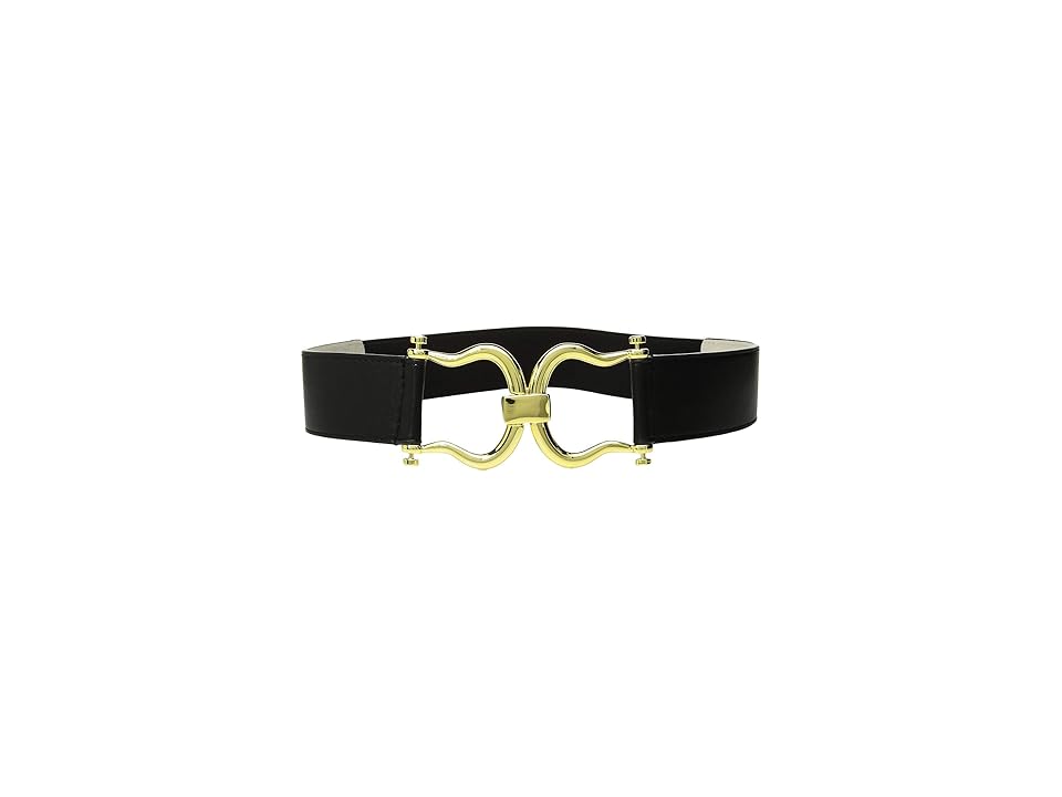 

Lodis Accessories Interlock Adjustable Stretch Belt (Black) Women's Belts
