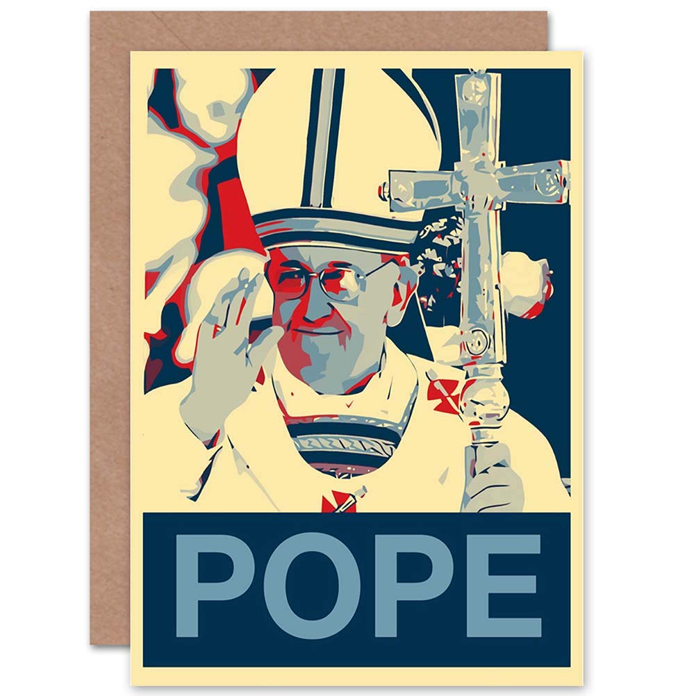 Artery8 Pope Francis Jorge Bergoglio Vatican City Star Greetings Card